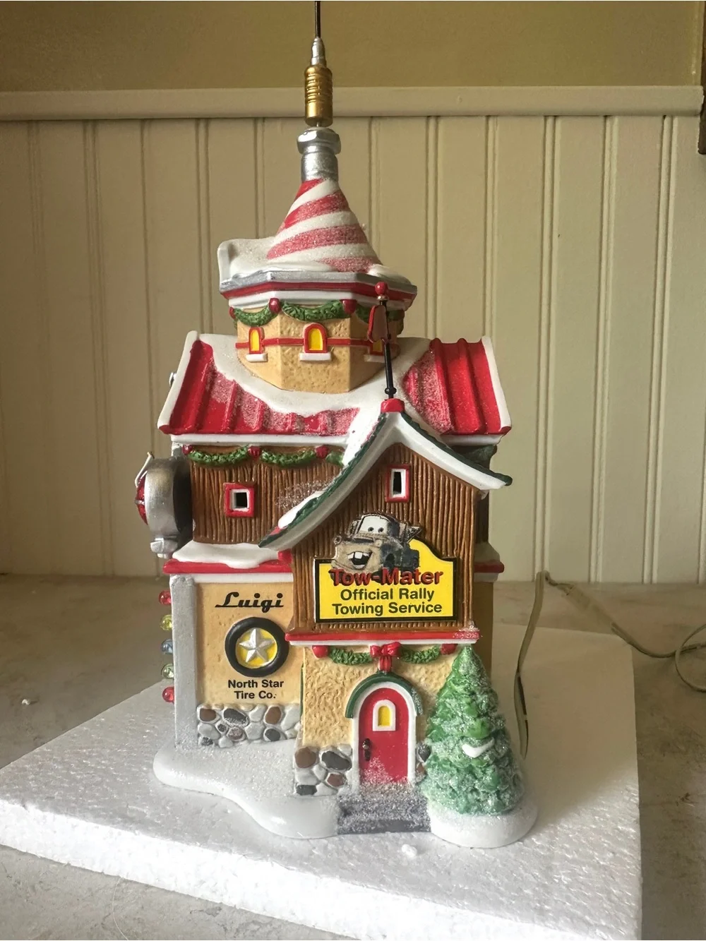 Department 56 Disney Cars North Pole Rally Center North Pole Series Lighted 2011
